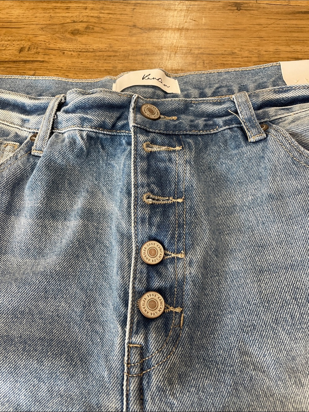 KanCan Light Blue Distressed Boyfriend Jeans - Picture 4 of 8